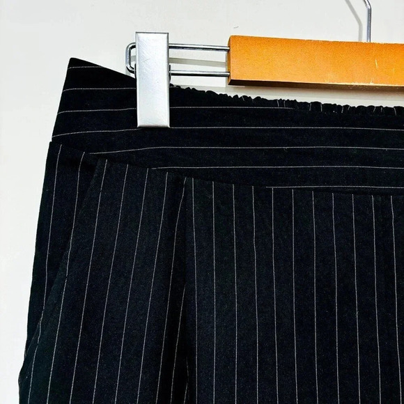 LUNA MOON Striped black pants with elastic waistband - Picture 6 of 9